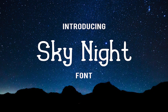Sky Night Font