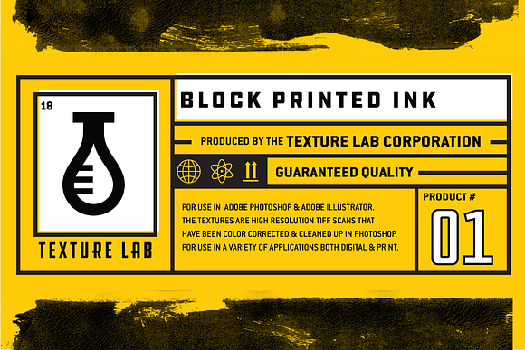 Texture Lab Block Printed Ink