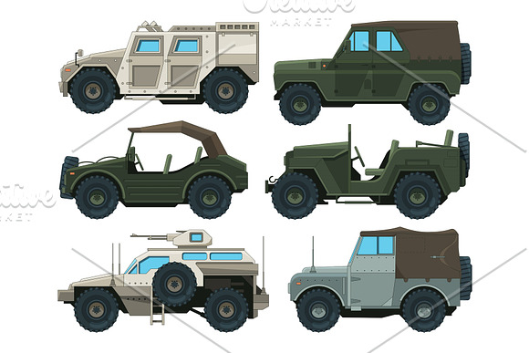 Colored Pictures Of Military Heavy Vehicles
