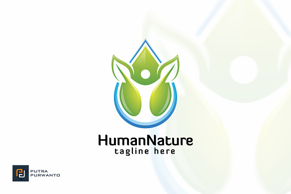 Human And Nature Logo Template