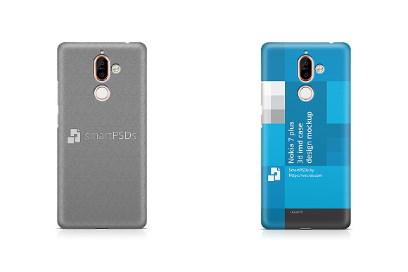 Nokia 7 Plus 3D IMD Case Mockup