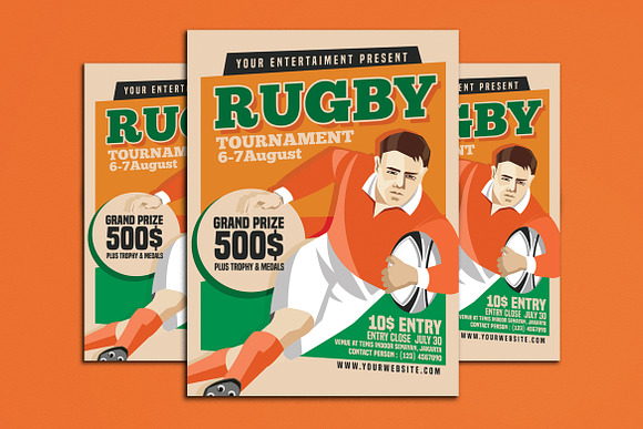 Rugby Tournament Vintage Style