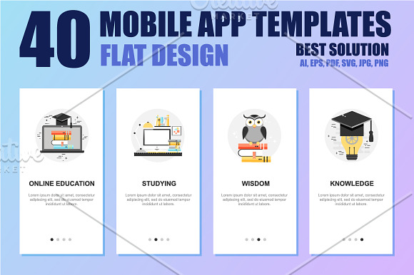 Mobile App Templates Concept