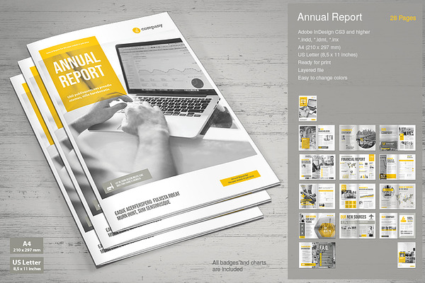 Download Annual Report Vol. 3 PSD Template - Free Dowload Design Mockup 44654646+
