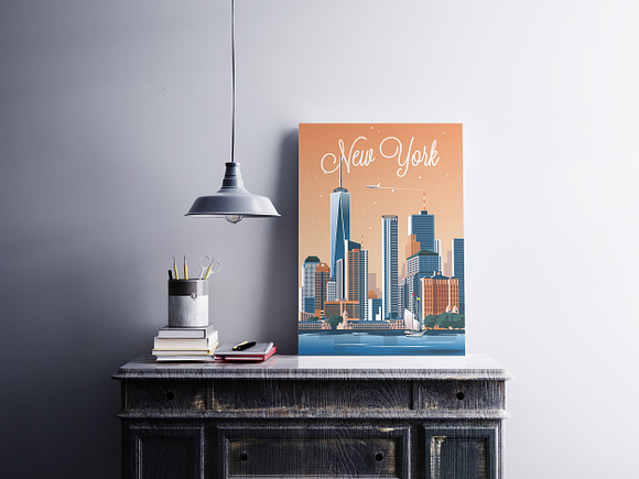 Traveler Poster / New York City in Illustrations - product preview 1