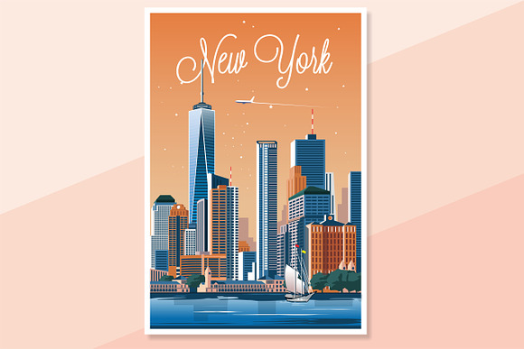 Traveler Poster / New York City in Illustrations - product preview 2