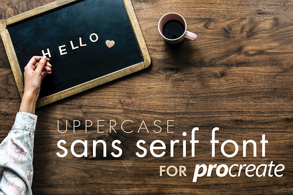 Procreate Sans Serif Type Kit 1