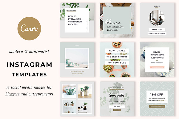 Download Instagram Templates for Canva PSD Template - Free PSD ...