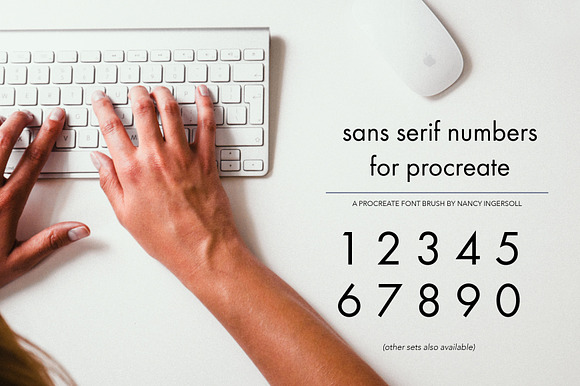 Procreate Sans Serif Type Kit 3
