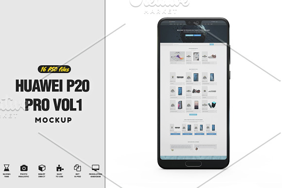 Download Huawei P20 Pro App Mockup Vol1