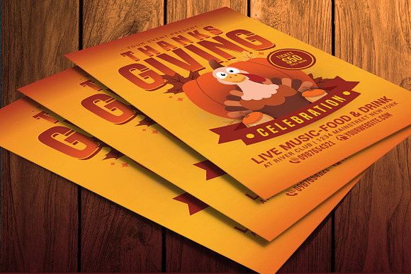 Thanksgiving celebration Flyer in Flyer Templates - product preview 3