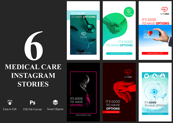 6 Medical Care Instagram Stories