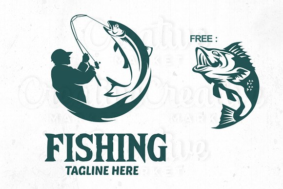 Fishing logo Templete, Fish  in Logo Templates