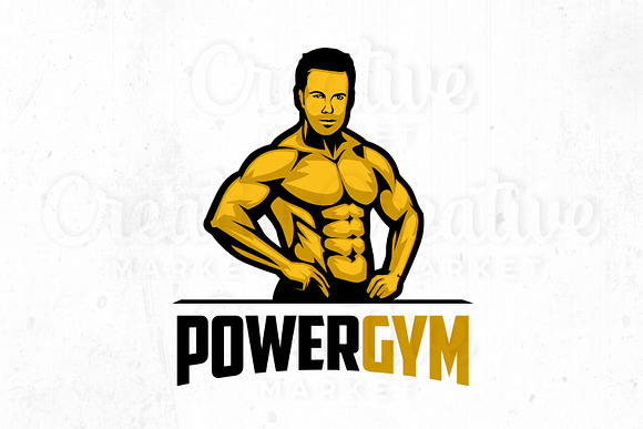 Power Gym Logo Illustration in Logo Templates