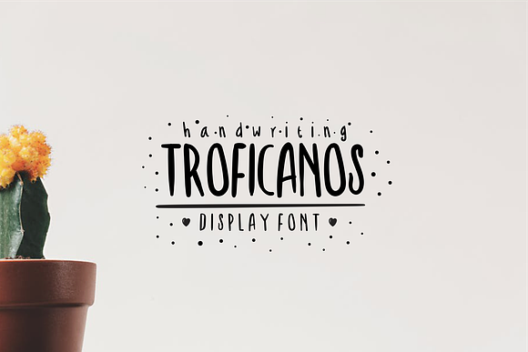 Troficanos Handwriting Display Font