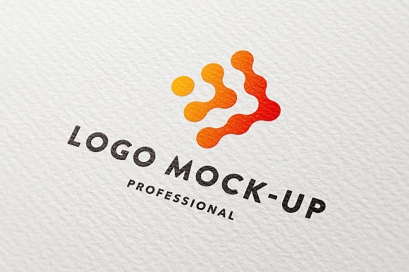 Free Clean paper logo mock-up
