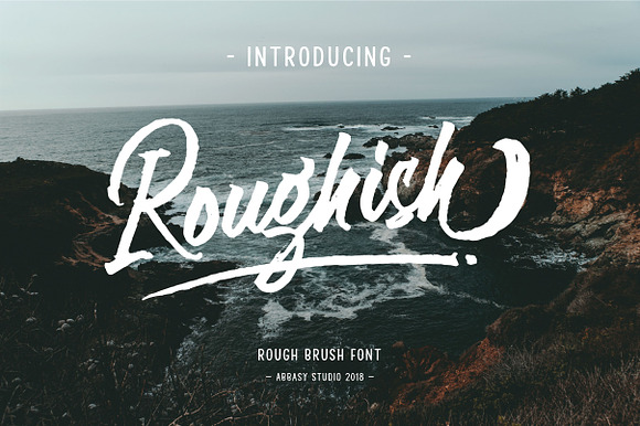 Roughish Brush Font