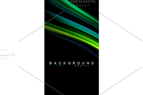 Fluid Mixing Colors Vector Wave Abstract Background