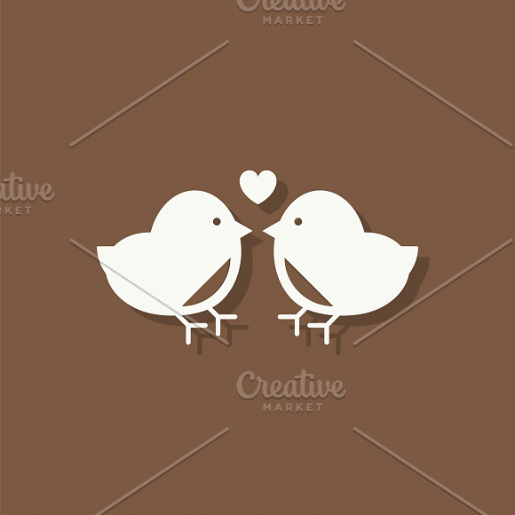 Love Birds Valentines Day Icon