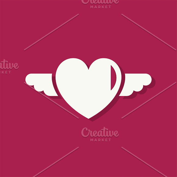 Heart Shape Valentines Day Icon