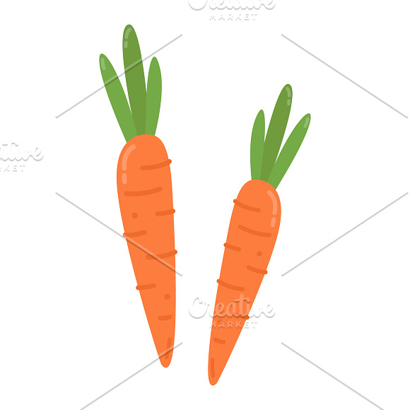 Orange Carrots Graphic Illustration