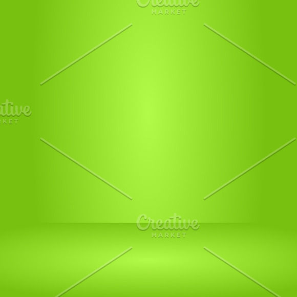 Empty Green Studio Room Background Template Mock Up For Display Of Product Business Backdrop