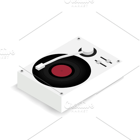 Vector Icon Of Music Turntable