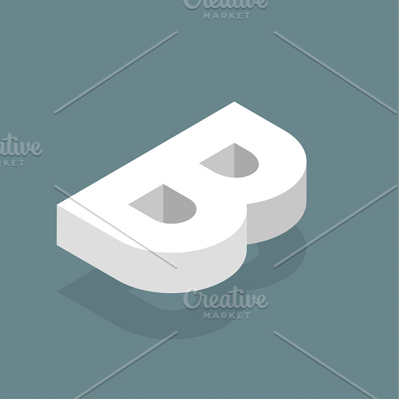 Vector Icon Of B Letter