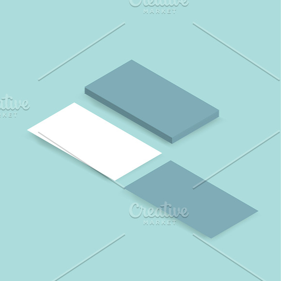 Vector Image Of Name Card Stack
