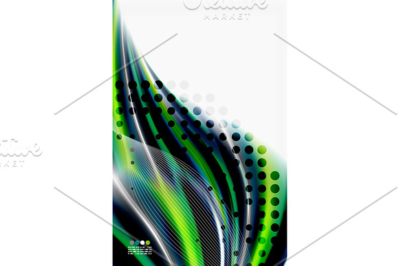 Rainbow Color Waves Vector Blurred Abstract Background