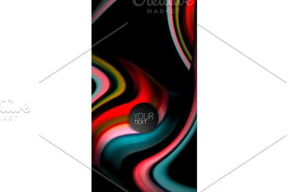 Blur Color Wave Lines Abstract Background