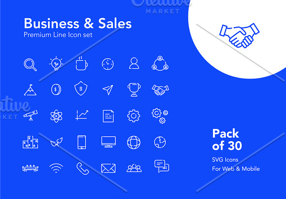 30 Premium Business Icons
