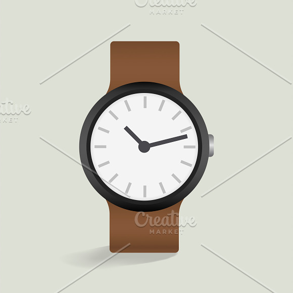 Vector Of Leather Watch Icon