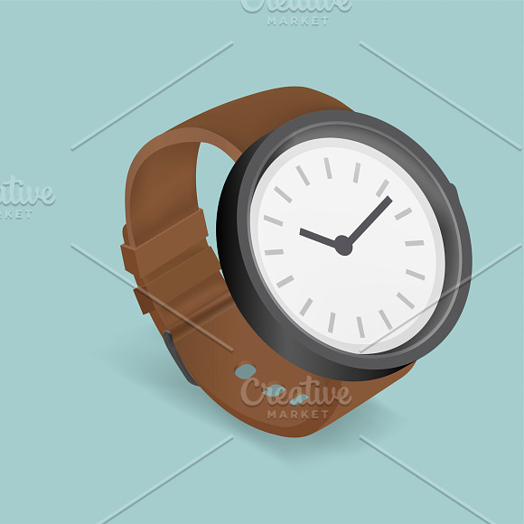 Vector Of Leather Watch Icon