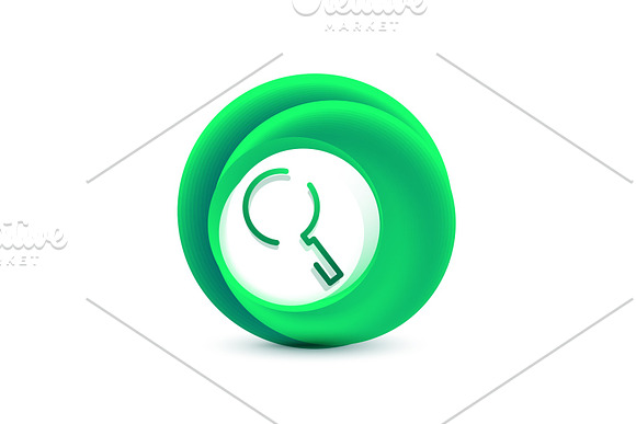 Search Magnifyier Web Button Magnify Icon Modern Magnifying Glass Sign Web Site Design Or Mobile App