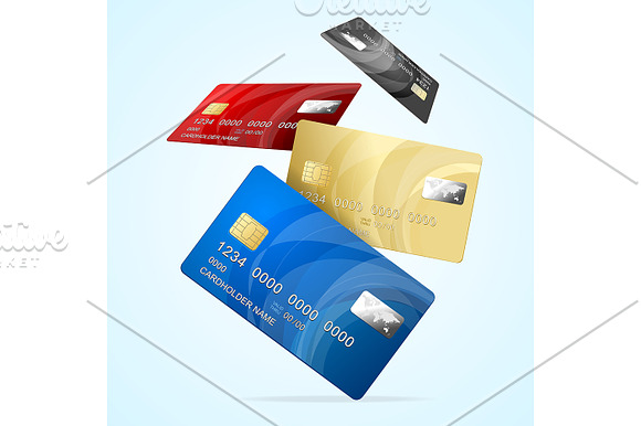 Business Credit Plastic Card Set
