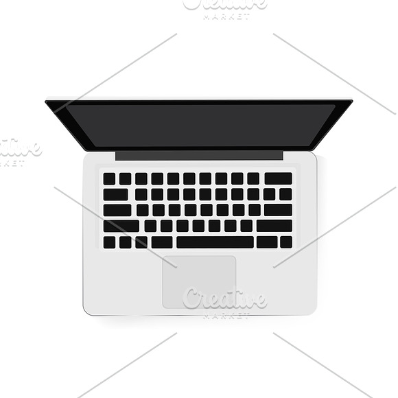 Vector Image Of Computer Laptop