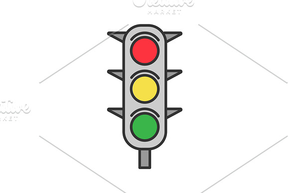 Traffic Lights Color Icon