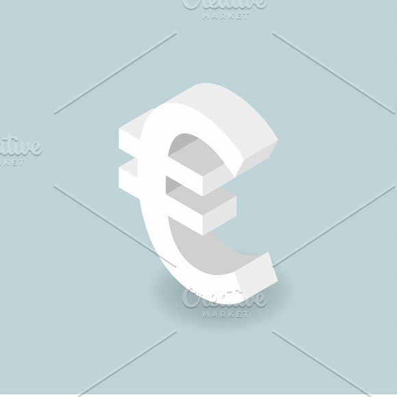 Vector Icon Of Money Euro Sign Icon