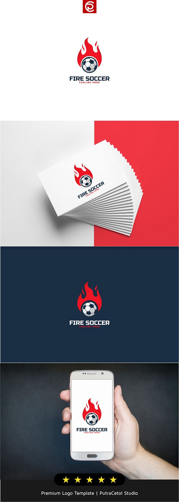 Fire Soccer Logo