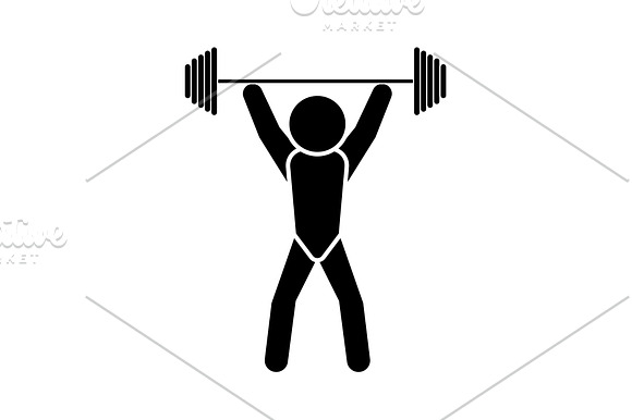 Vector Illustration Weightlifter