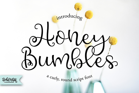 Honey Bumbles A Curly Round Script