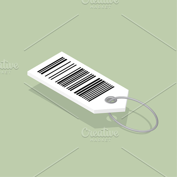 Vector Icon Of Barcode Tag