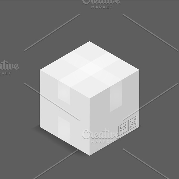 Vector Image Of Parcel Box Icon