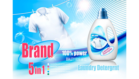 Laundry Detergent Ad Vector