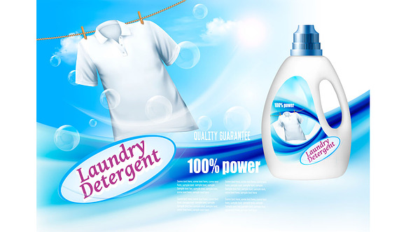 Laundry Detergent Ad Vector