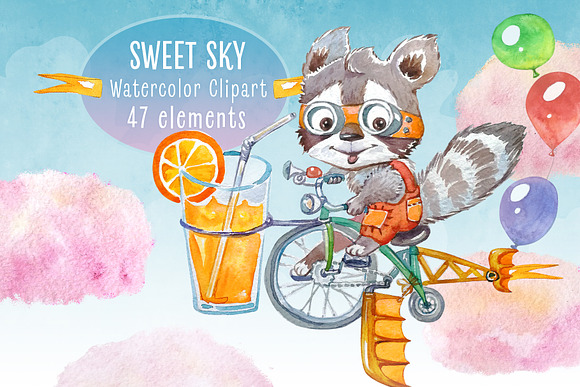 Sweet Sky Watercolor Collection