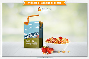 Download Milk Box Package Mockup PSD Mockup - Free Download 1235475 ...