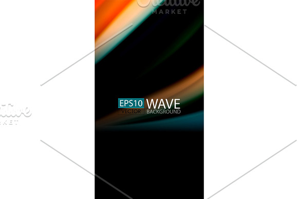 Blur Color Wave Lines Abstract Background