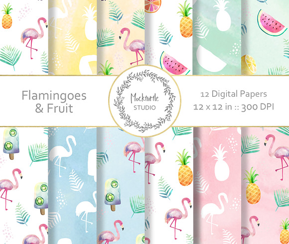 Flamingo Digital Paper
